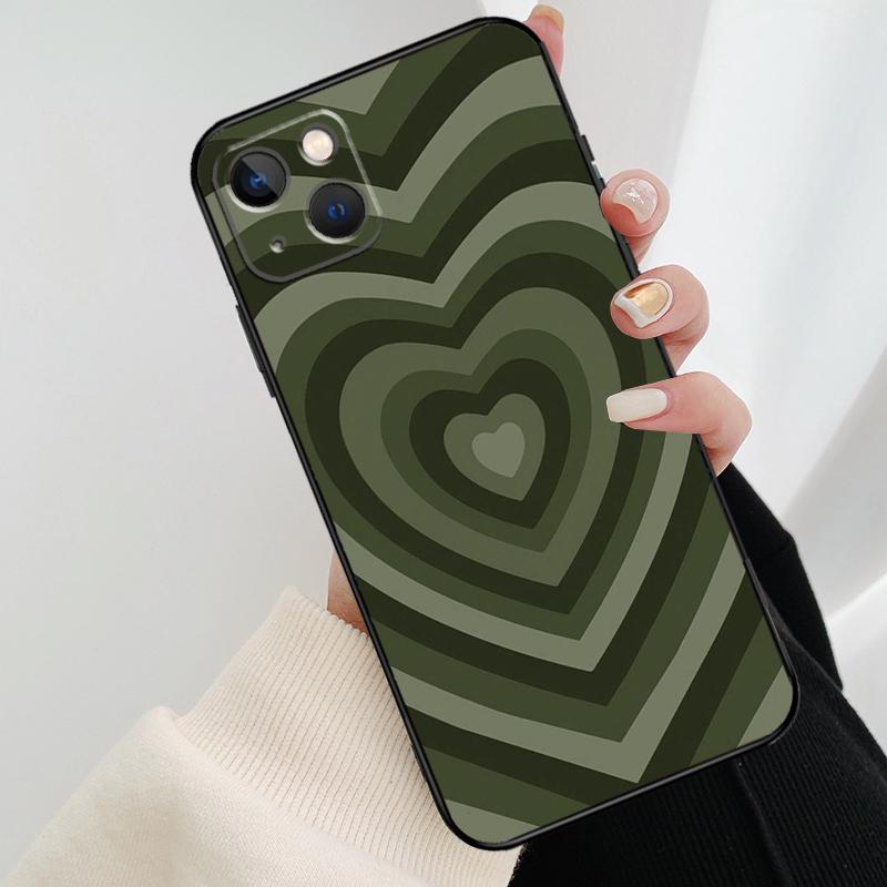 Colorful Heart Circle Love Phone Case For iPhone 17 Pro Max 16 15 11 13 12 14 Pro Max mini 15 16 Plus 16e 17 Air Cover