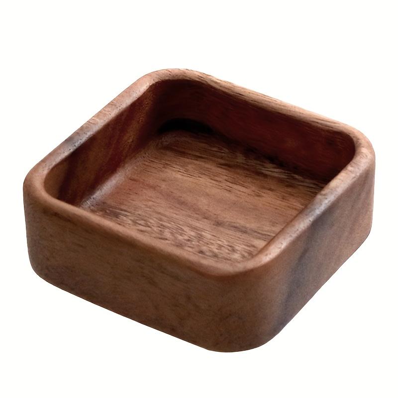 

1pc Multi-Function Jewelry Storage Box & Key Organizer, Walnut Wood Entryway Tray for Rings, Earrings - Desktop Drawer Organizer