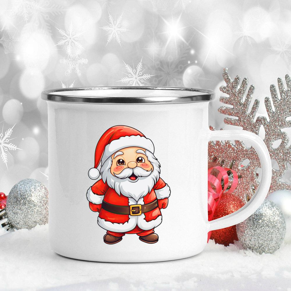 

Рождество Санта-Клаус напечатанный кружка для горячего шоколада соковые кружки для рождественской вечеринки напитки чай вино пивные чашки рождественский праздничный подарок