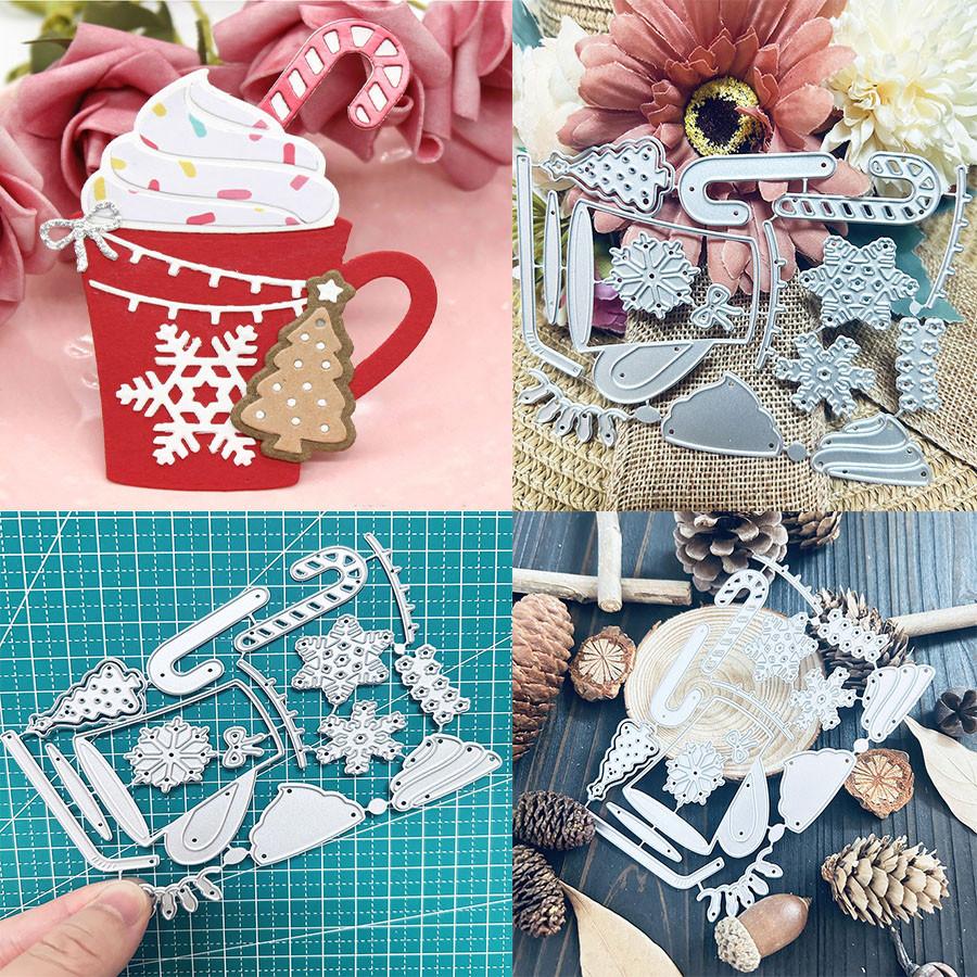 Ice Cream Mug Metal Cutting Die Stencil Template For DIY Embossing Paper Photo Album Cards Making Scrapbooking Die Cut