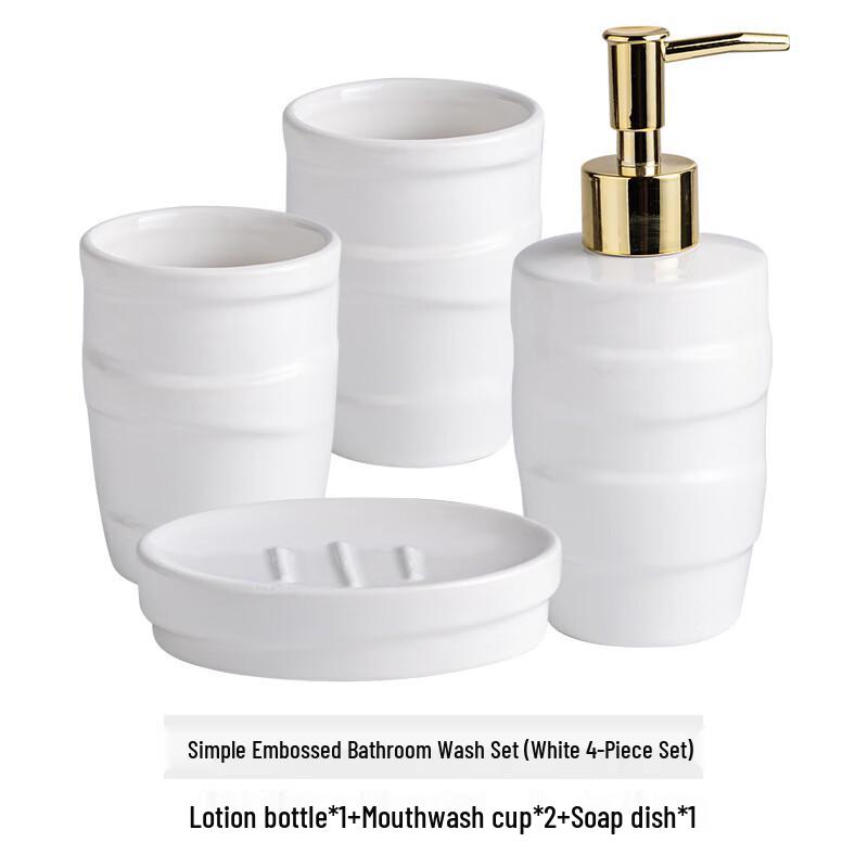 OLOEY Ceramic Bathroom Wash Set