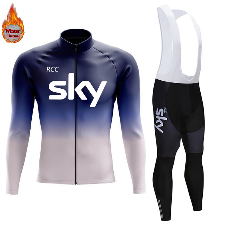 2026 Winter Warm Cycling Clothing Set Thermal Fleece Cycling Jersey Men's Mtb Clothing Man Blouse Uniform Bicycle Clothes Complete Set