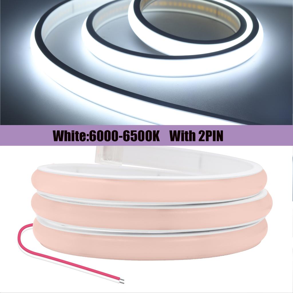 12V 24V COB Neon LED Strip 320 Leds M Waterproof High Brightness Flexible Ribbon Light 3000K 4000K 6000K For Home Decor 0.5M-20M