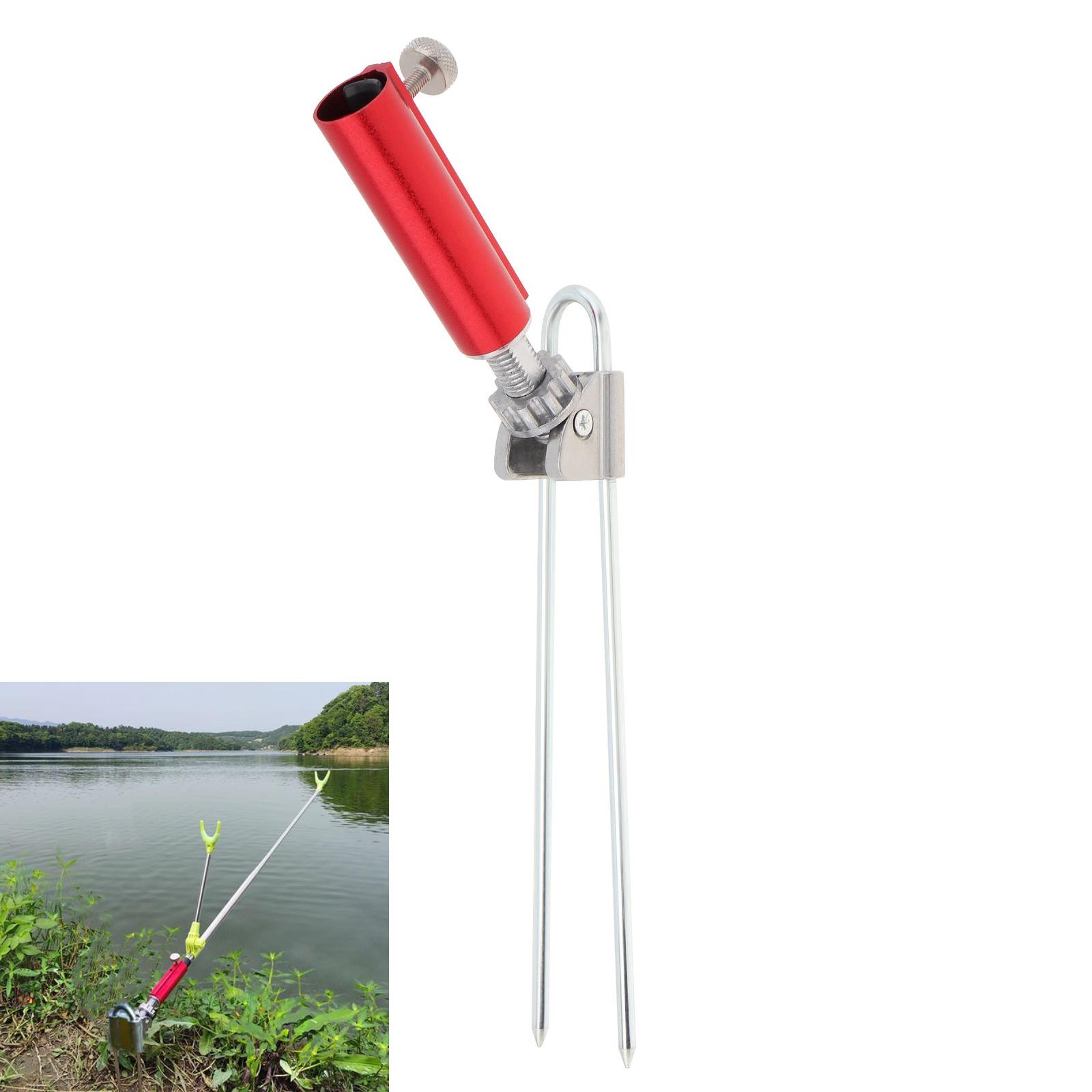 

Держатель для удочки из нержавеющей стали, регулируемая подставка для удочки для наземного кронштейна, съемная подставка для удочки Red 1 Groove