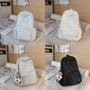 Starry Nylon Girls Backpack With Letter Print For Casual Travel And School Use