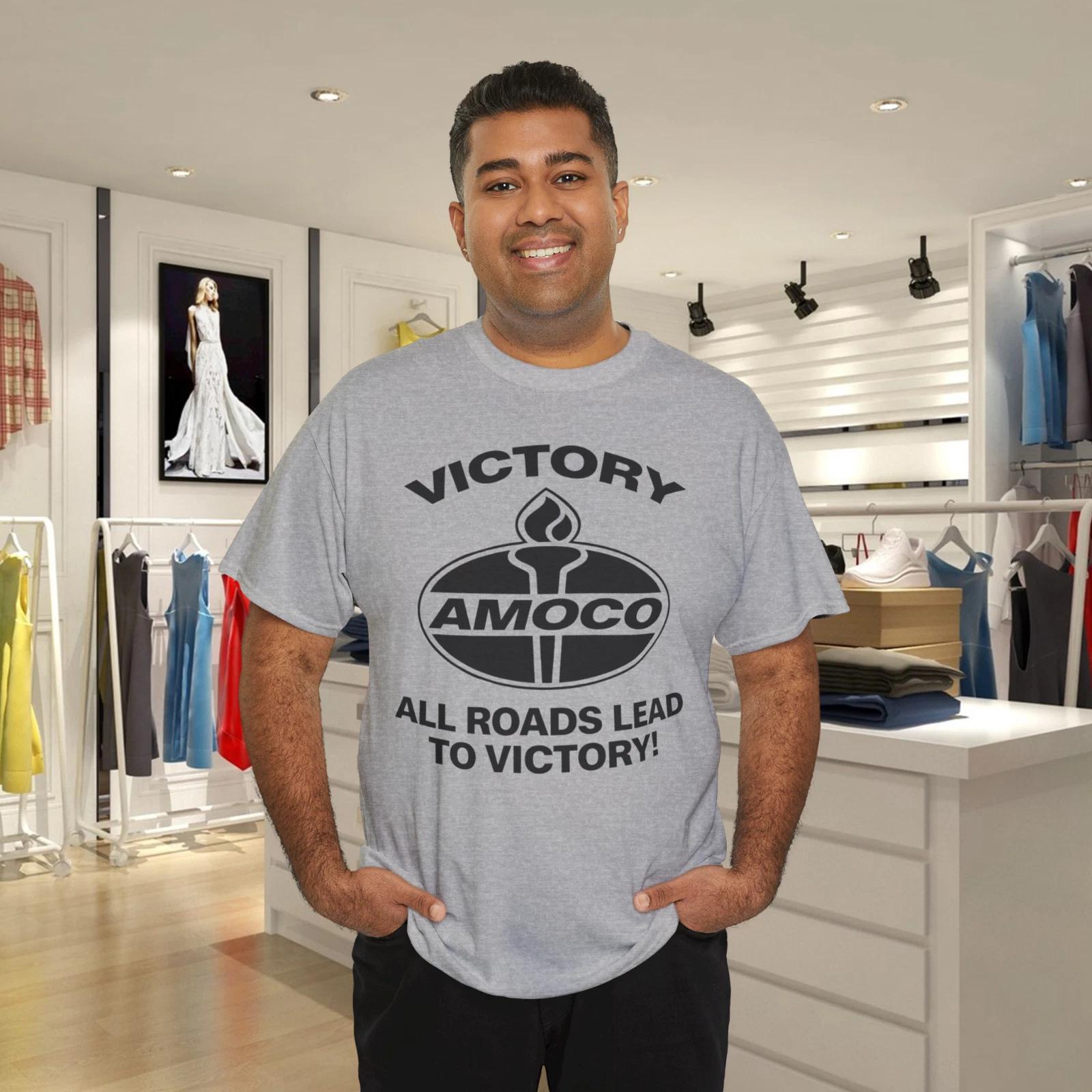 VINTAGE 1980s AMOCO Victory, All Roads Lead to Victory T- Shirt S