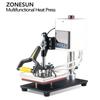 ZONESUN Digitale Multifunktions-Heißpresse Stempelwerkzeug 15x15cm für T-Shirts Mauspads Einlegesohlen Leder Pyrografie ZS-90ZY
