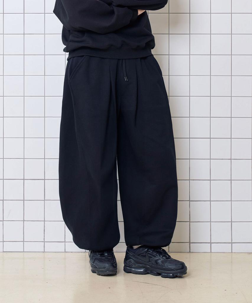 WILDROCK Balloon Fit Wide Pants_Black
