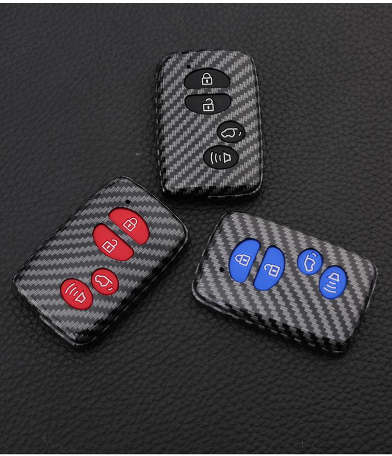 Carbon Abs Car Key Case Cover For Toyota Land Cruiser Prado 150 Camry Prius Crown For Subaru 2013 2014 Foreste Outback Xv Legacy
