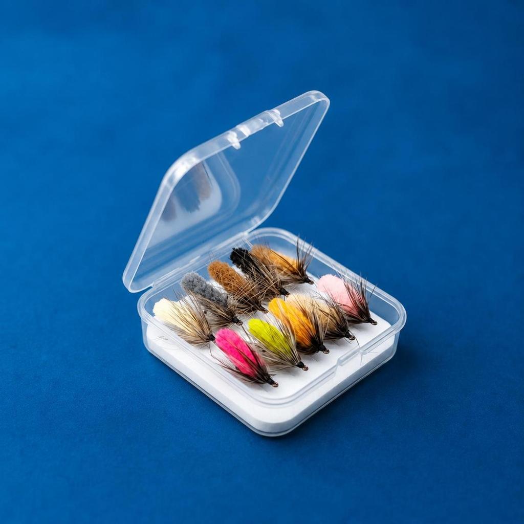 10 Pieces HandTied Fly Lure Sharp Hook Streamer Fuzzy for Anglers