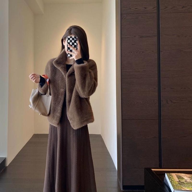 Autumn Winter Women Waterproof Coats Korean Fashion Chic Youth Stand Collar Thicken Cardigan Short Jackets