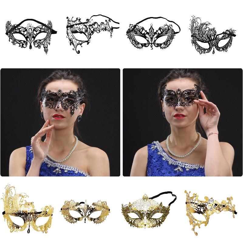 Metallische Maskenballmaske Für Partys Und Halloween Sinnliches Und Exquisites Design