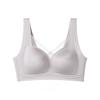 Premium Pearl Satin Triangle Cup Bra, Soft Skin-friendly Side Support Anti-Sagging Fixed Cup Elegant Women's Lingerie