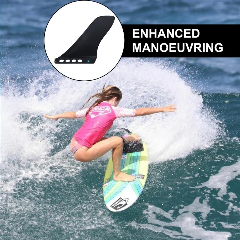 Quickly Release Detachable Fin No Tool Need Single Center Water Fin 9Inch Surfboard Fin for Longboards Surfboard
