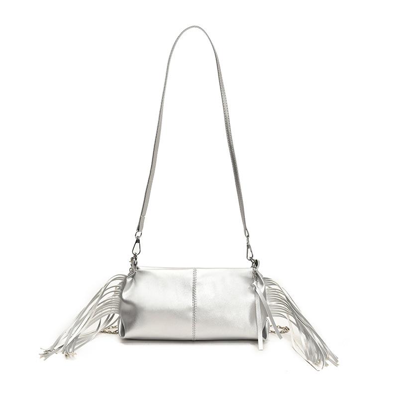 

Tassel underarm bag fashionable large-capacity casual bag shoulder messenger bag texture cross-border women s bag