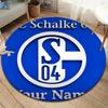 FC Schalke 04 Custom Name Round Area Rug,Carpet Rug for Living Room Bedroom Sofa Playroom Decor,Non-slip Floor Mat