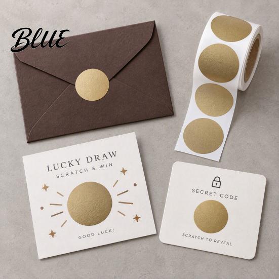 Custom Scratch-off Cards Round Stickers Roll,Transparent BOPP Self-adhesive Labels Easy Office Privacy Gadgets Peel Password Protection Labels