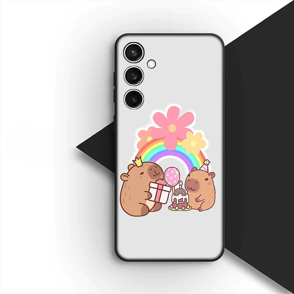 Cartoon Capybaras Phone Cover Soft Case for Motorola Moto G86 G57 E14 E15 G14 G34 G35 G84 G24 A54 G15 Power E22 Casing