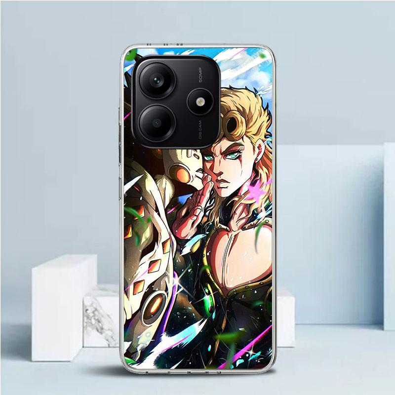JoJo Adventure Giorno Giovanna Phone Case For Xiaomi Redmi Note 15 14 14S 13 12S 12 Pro Plus 11S 11 11T 11E 10S 10 + Soft TPU Ba