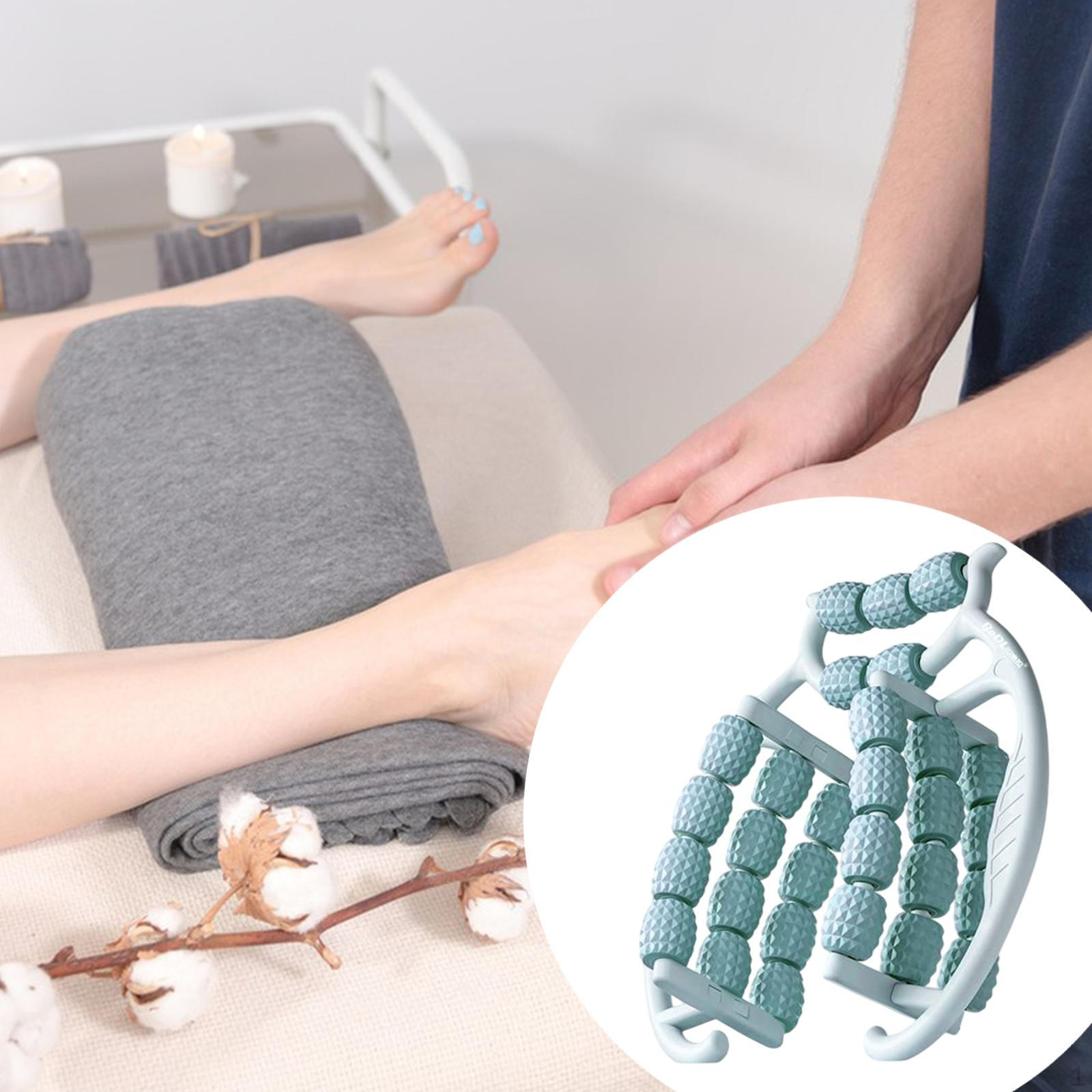 

29 Wheels Muscle Relax Roller Manual Clamp Leg for Shoulder Calf Neck синій