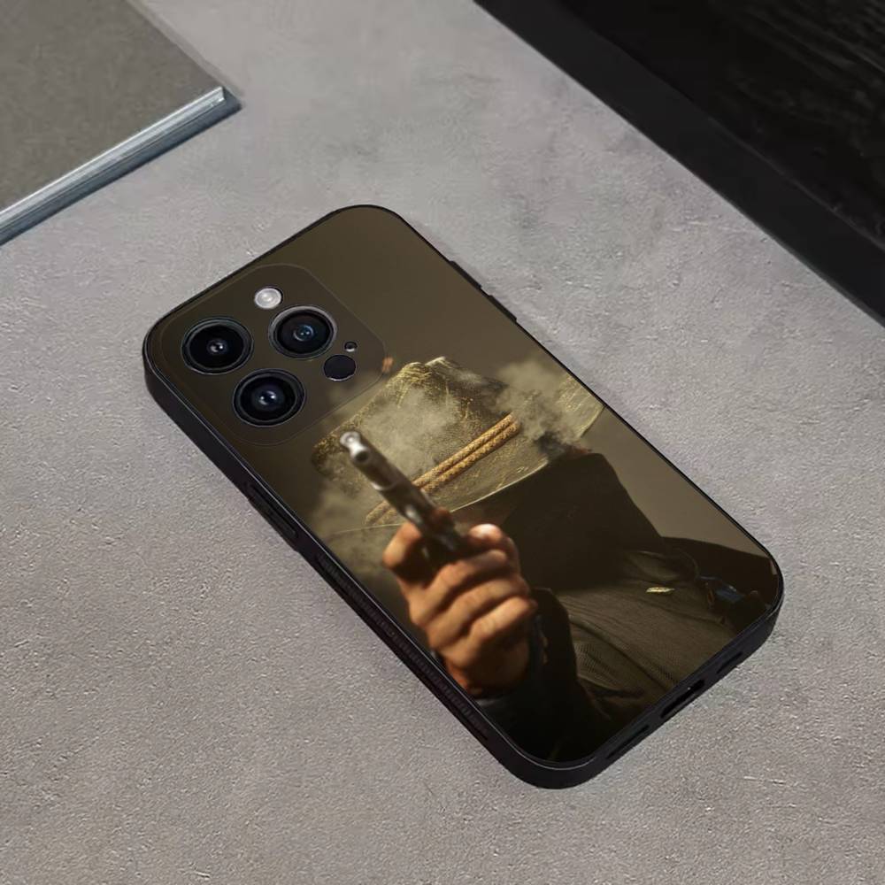 RDR 2 Arthur Morgan Game Phone Case For iPhone 16,15,14,13,12,11 Plus,Pro Max,XS,X,XR,SE,Mini,8,7,Soft Silicone Black Cover