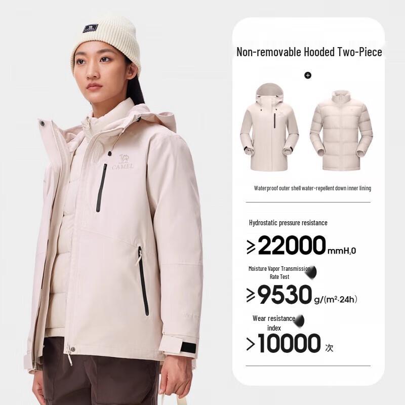 CAMEL Women s 3-in-1 Down-Lined Jacket XL