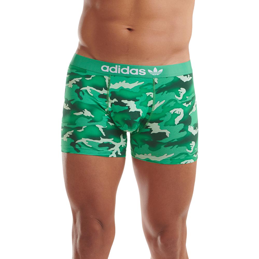 Adidas Elastic Waistband Jacquard Printed Panel Boxer Briefs 2-Pack Men Underwear 4A2M57-932