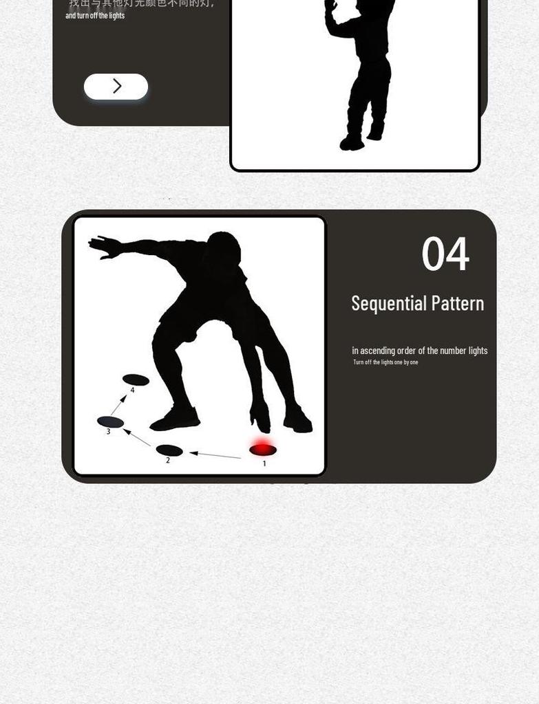 2024 Smart Kids' Reaction Training Lights for Football and Basketball
