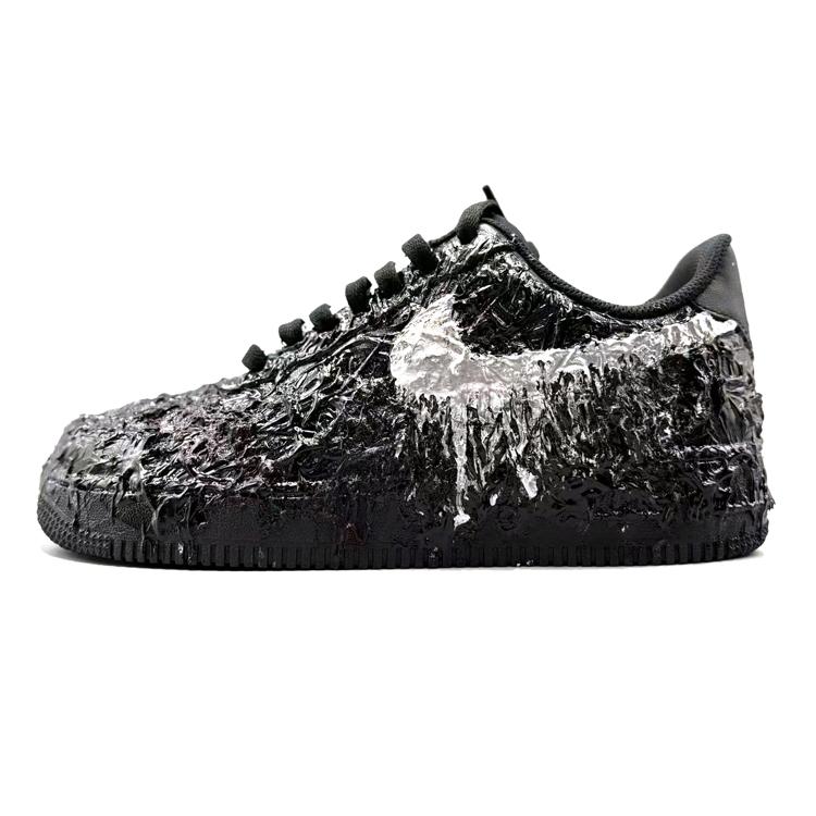 

Nike Air Force 1 Pu Low top Vintage Style Skateboard Shoes Unisex Textured With Depth CW2288-001(Team133-016) 40.5