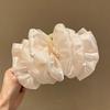 Hair Claw For Women Large Pearl Bow Gauze Shark Gripper Claw Elegant Exquisite Updo Hair Clip Girls Hair Accessories