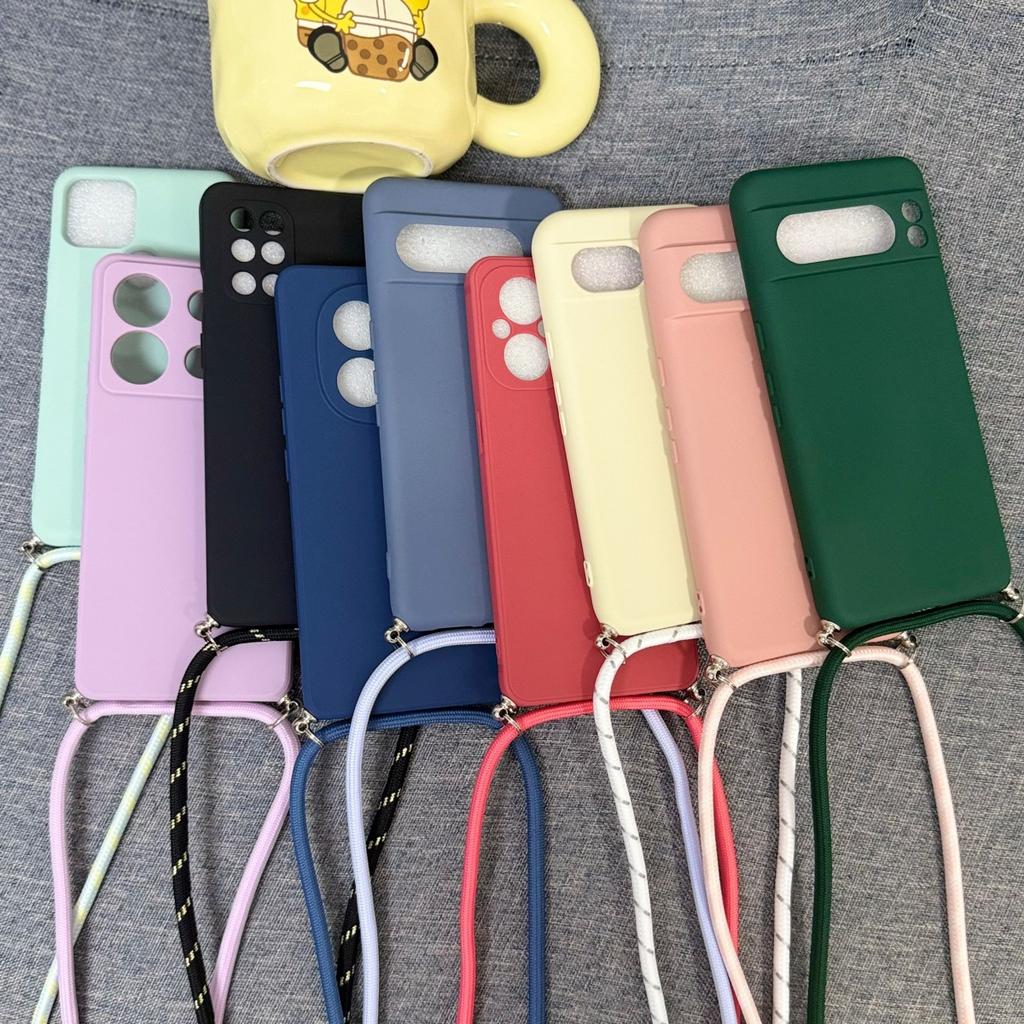 Crossbody Necklace strap Lanyard Cord Phone Case For OPPO Reno 14 Reno 14 Pro Reno 14f Chain Rope Silicone Cover For Reno 14 F
