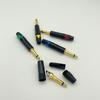 6,35 mm banhado a ouro microfone áudio plugue mudo conector jack conjunto mono conector microfone plugue mono