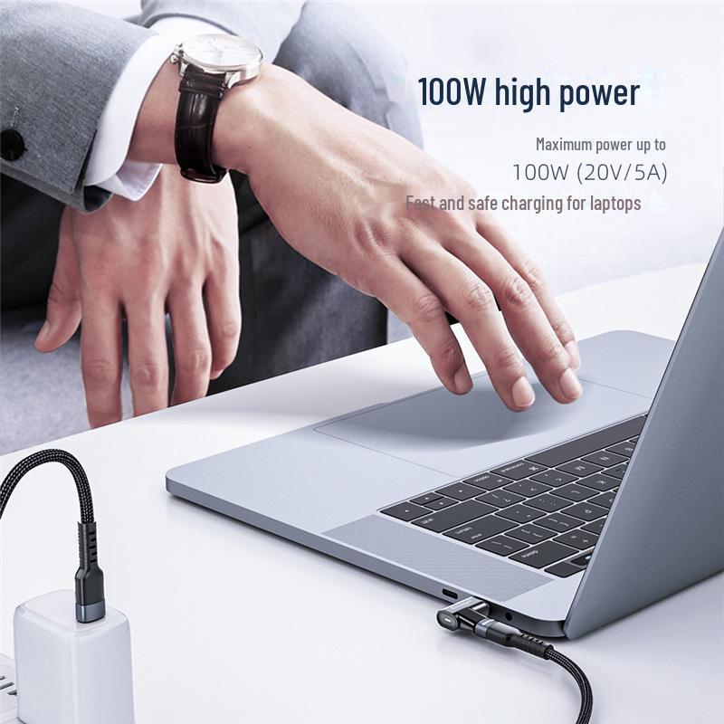 ESSAGER Pioneer 100W 24-Pin Type-C Magnetic Elbow Adapter