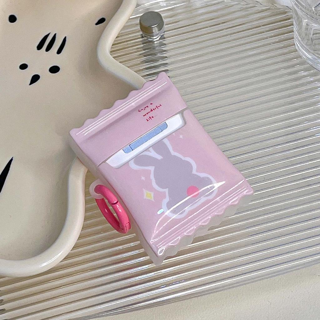 3d Rabbit Jane Love Stars Cartoon Pink Earphone Case For Apple Airpod 2 3 Pro 2nd 1 Wireless Bluetooth Charging Box Cover