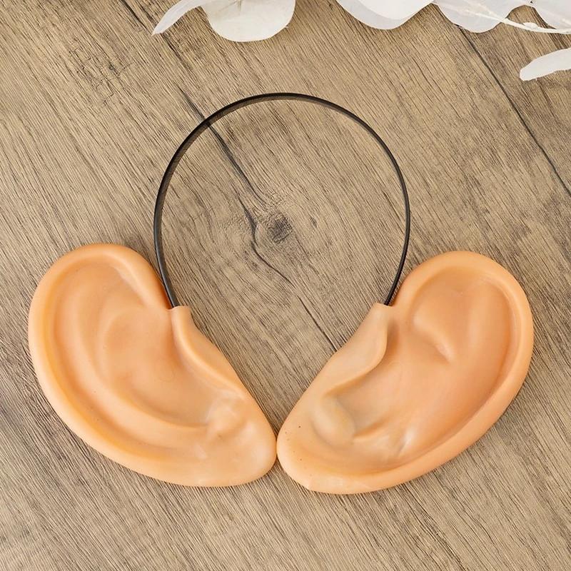 Big Ears On Headband Funny Costume Big Ear Fake Ears Fairy Ear Accessories for Halloween Cosplay Clothing Cartoon Giant Fake Ear