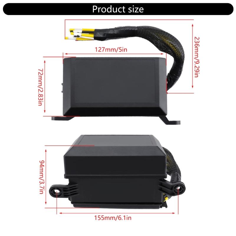 Sturdy Plastic 12V Relays Fuses Box Block with 6 Slots Convenient for Cleaning Wiring in Vehicles Daily Casual Use
