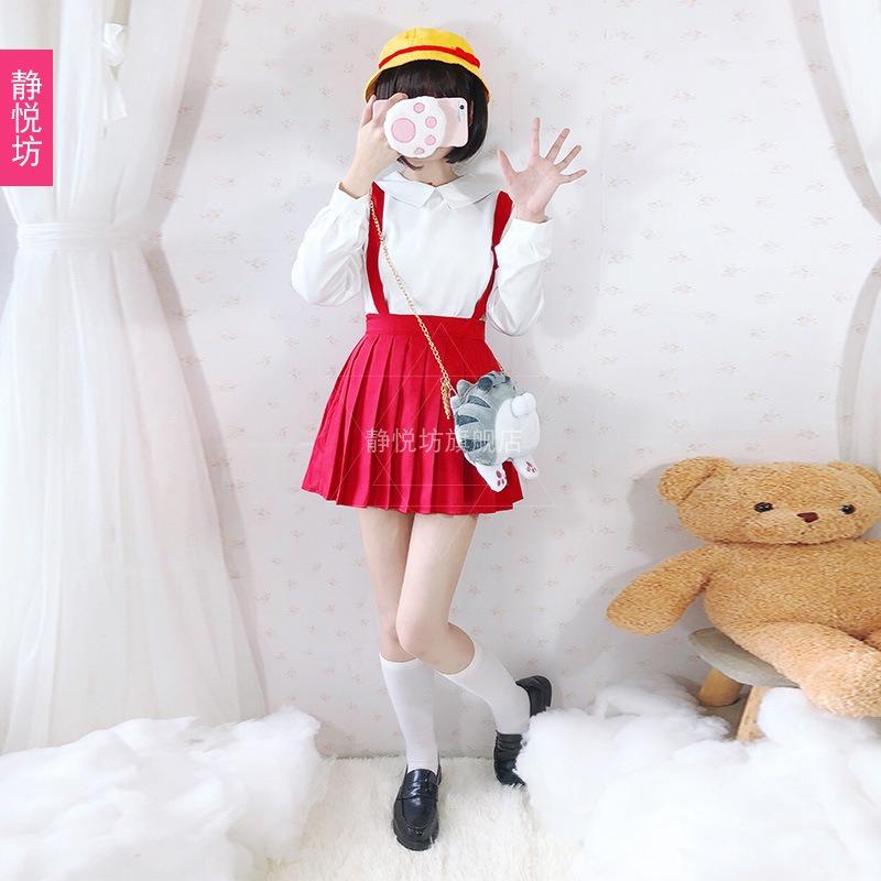 Cherry Maruko Children's Clothing Anime Girls Student Uniform Cute Children's Skirt