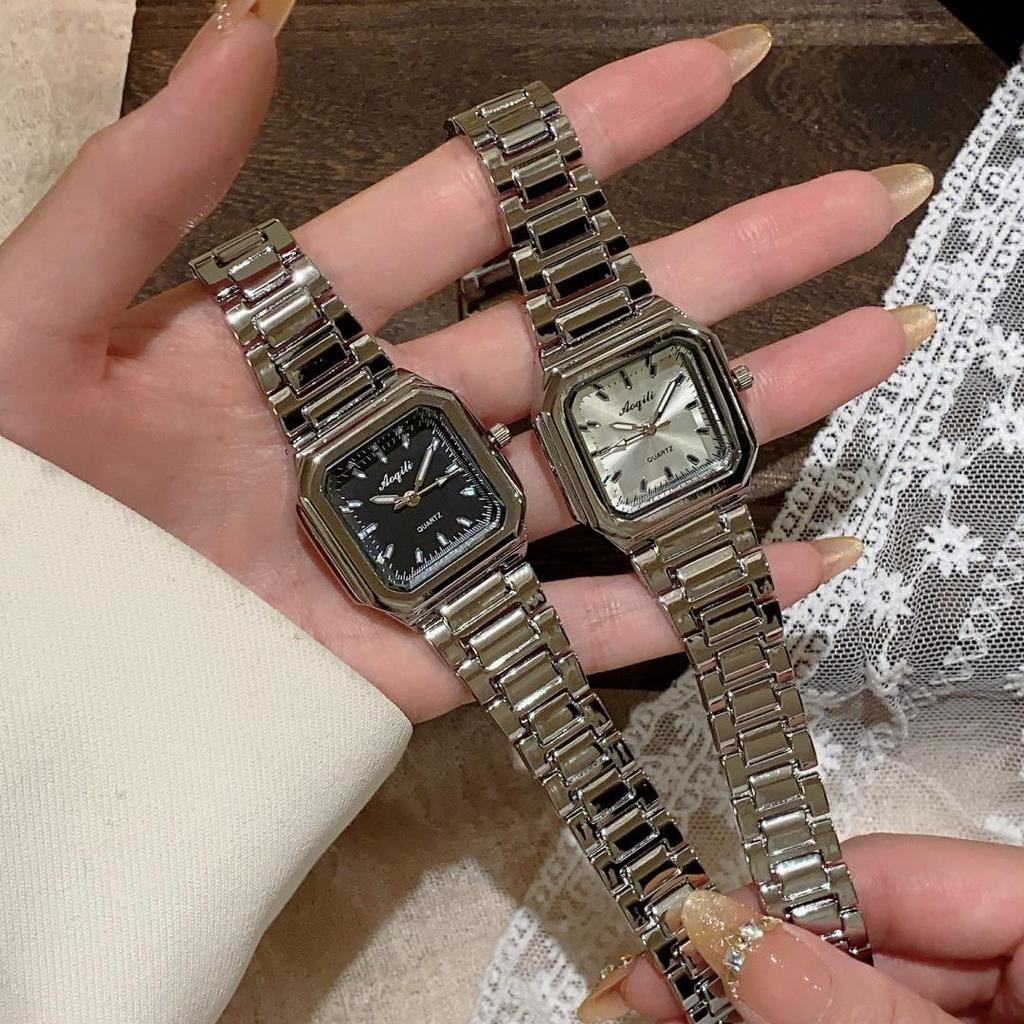 Elegant Gold Square Women's Quartz Watch - Chinese Style Business & Student Wear