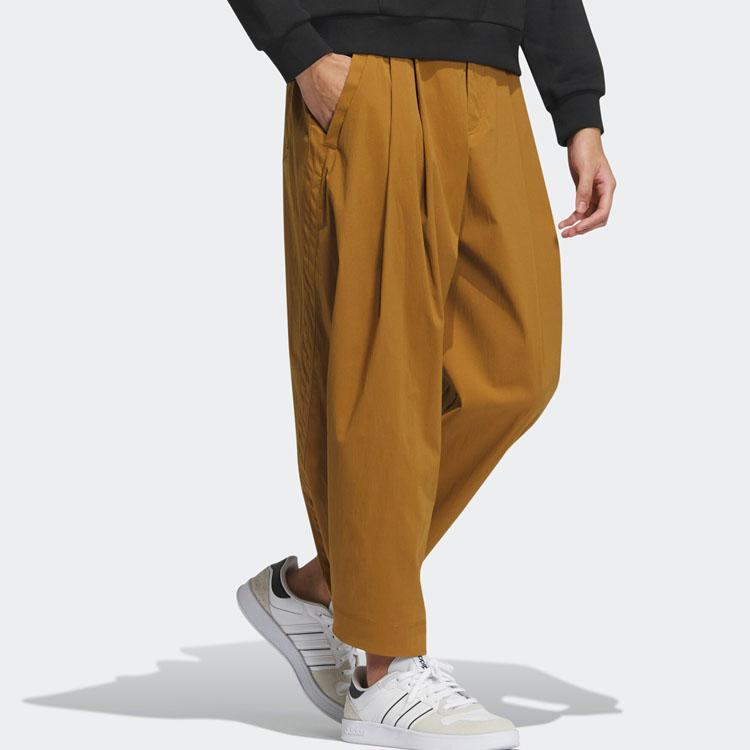 Adidas Knitted Sweatpants Unisex Khaki Moderate Skinny Pants IK3438