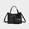 2025 New Hand-Woven Portable Bucket Bag Casual Soft Leather Shoulder Bag Fashionable All-Match Crossbody Bag for Women