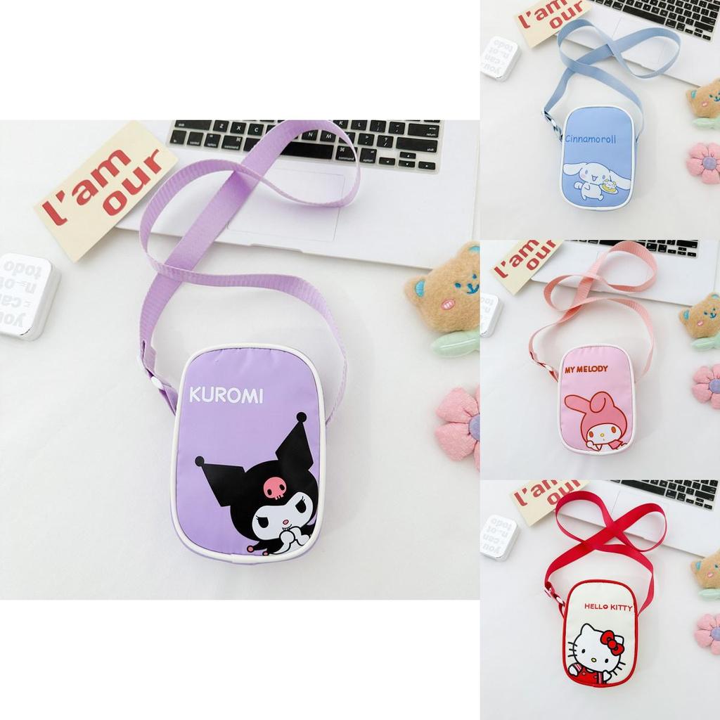 Kitty Kids Nylon Crossbody Bag With Lightweight Design For Daily Use Characters Included)**