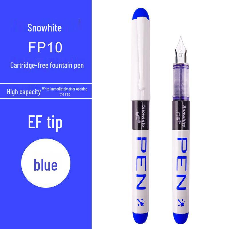 Fountain Pen FP20: Large Capacity, Quick-Drying, Disposable, Direct Liquid Type, Ideal for Students, No Ink Cartridges Needed.