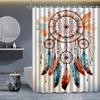 A Dreamcatcher Shower Curtain: Bring a Touch of Bohemian Charm To Your Bathroom with This Stunning Design Featuring