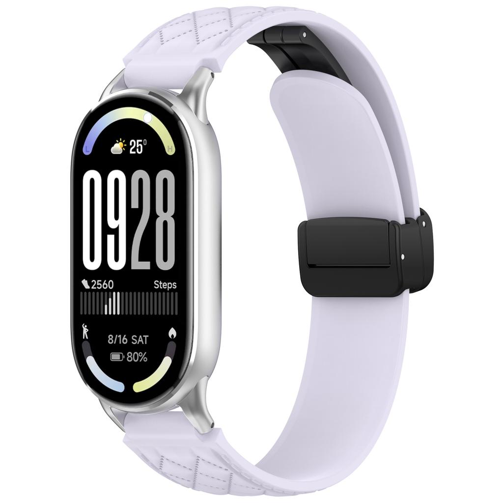 Magnetic Sport Band for Miband 10/9/8 Silicone Strap For Xiaomi Watch 8/9/10 NFC Smartwatch Replacement Women Bracelet