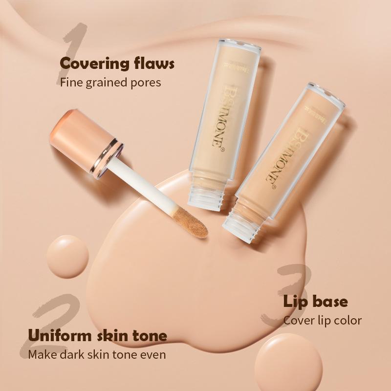 Bsimone Face Liquid Foundation Base Full Coverage Oil-Control Long Wear Smooth Lightweight Natural Cover Waterproof Matte