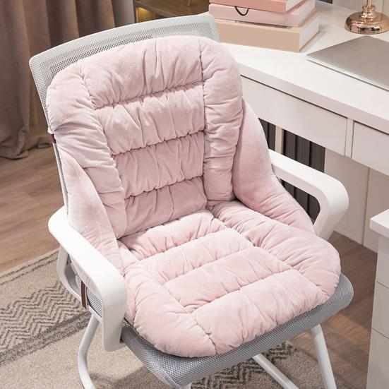 Seat Cushion with Removable Washable Cover Thick High-Resilience Filling Integrated Design Ergonomic Chair Cushion