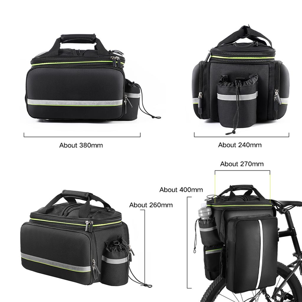 Cycle Rear Rack Bag Lixada Bike Bag Road  Bag Travel Luggage Carriers Saddle Seats Panniers Bag Cycle Rear Rack Bag