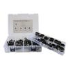 Upgraded Wire Clamps Assortment Kit Stainless Steel 304 Rubber Cushion Cable Clamps Pipe Clamp Set for Wiring Lines