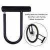 Bike U-Lock Heavy Duty Bicycle Locks with Bracket Anti Theft Secure Locks for Electric Scooter Mountain Bikes Road Cycling Doors