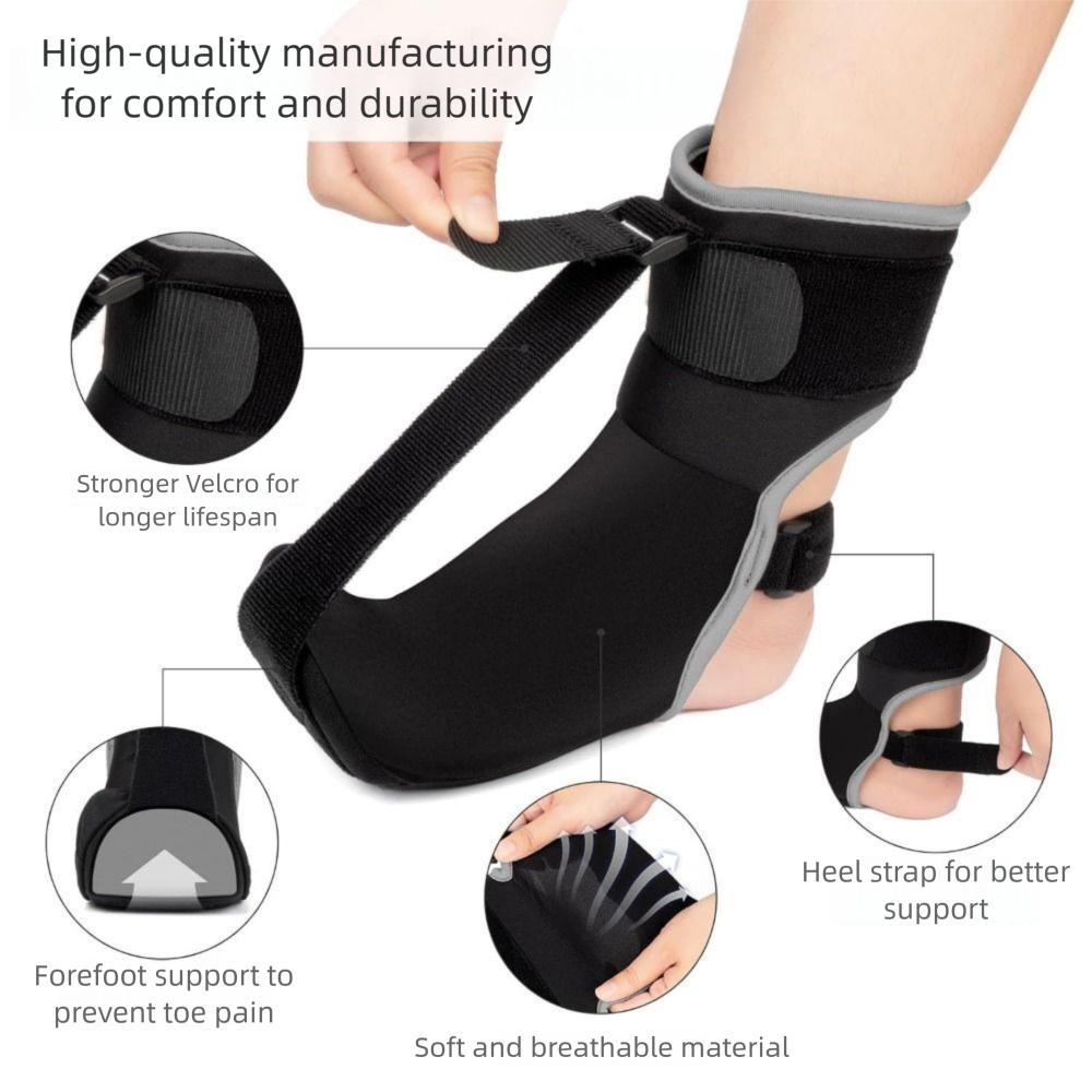 Adjustable Straps Plantar Fasciitis Night Splint Soft Padding Arch Support Stretching Band  Unisex